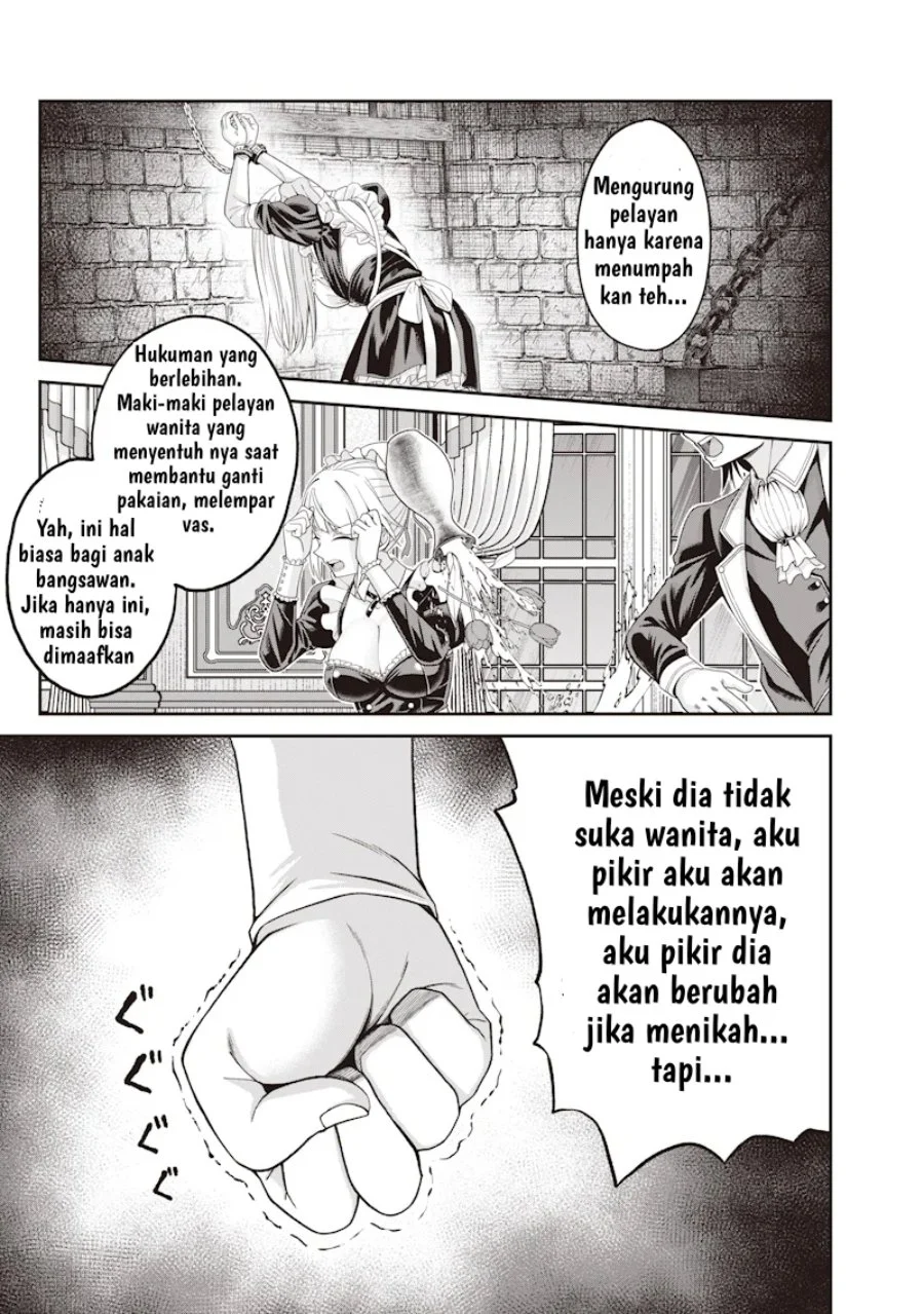 Dokushin Kizoku: Danjohi 1:99 Sekai no Akuyaku Reisoku Chapter 1 Gambar 14