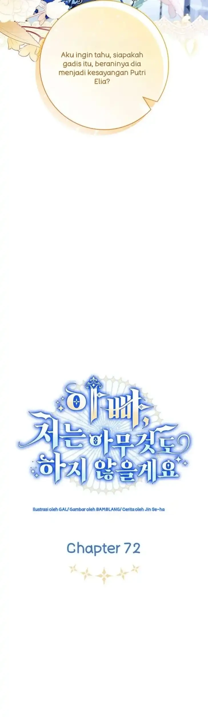 Father, I Won’t Do Anything Chapter 72 Gambar 16