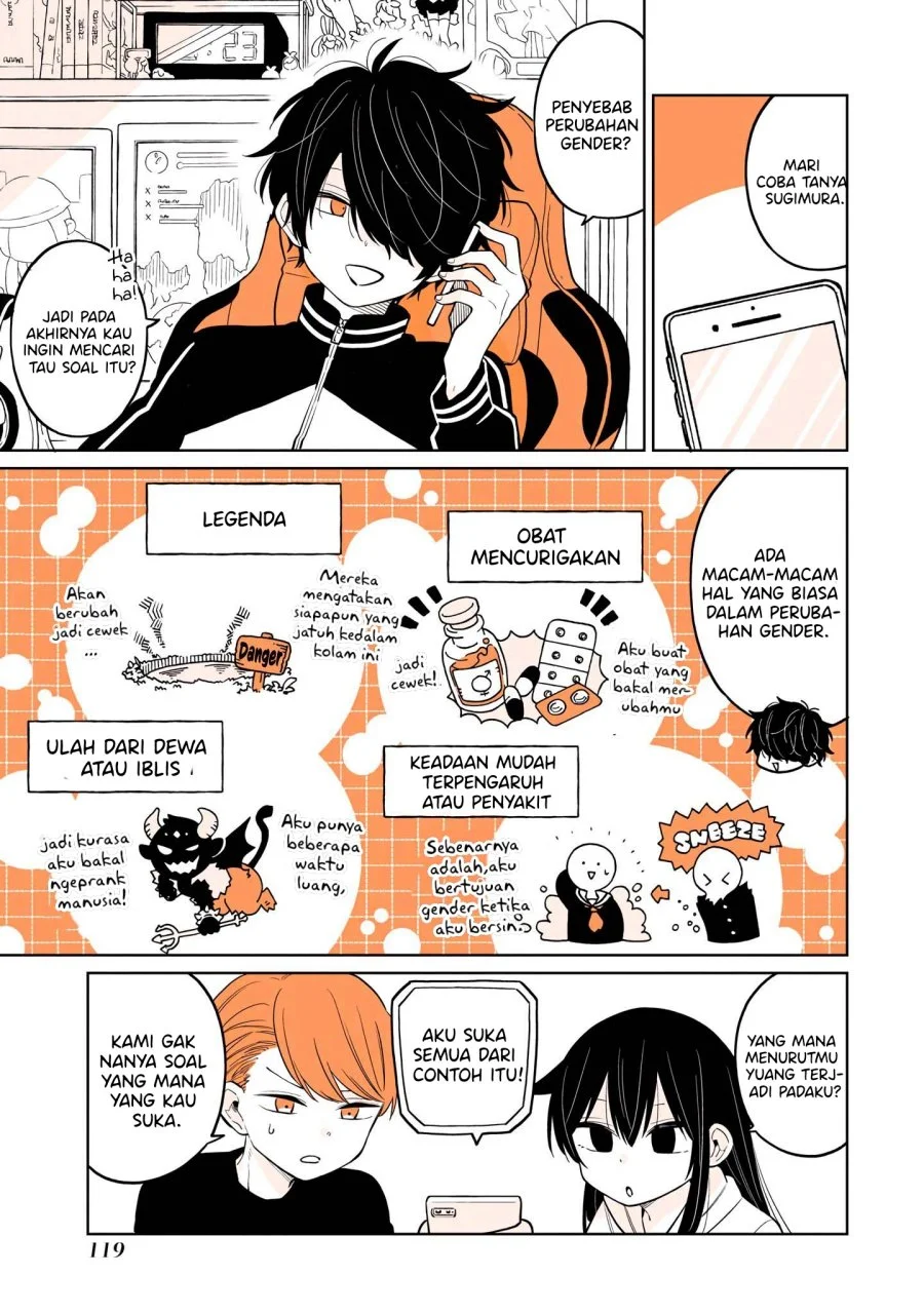 Mendoku Sagari Danshi Koukousei ga Asa Okitara Onnanoko ni Natteita Hanashi Chapter 15.1 Gambar 6