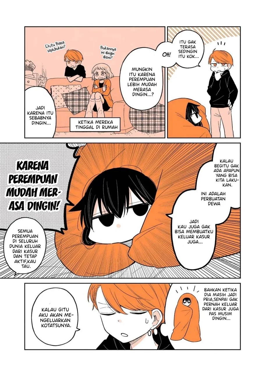 Mendoku Sagari Danshi Koukousei ga Asa Okitara Onnanoko ni Natteita Hanashi Chapter 21 Gambar 6