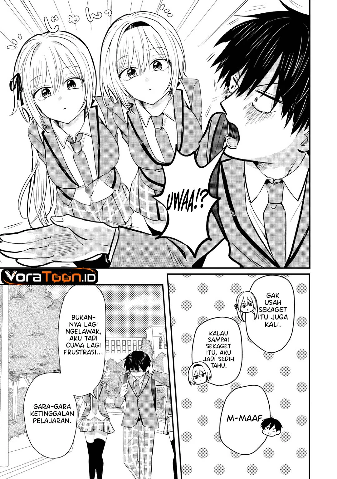 Nani no Torie mo Nai Heibon na Ore ga Bijin Futago Shimai wo Inochigake de Tasuketa Kekka, Jitsu wa Yandere datta Futari wo Gachi Bore Sasete Shimatta Chapter 3 Gambar 10