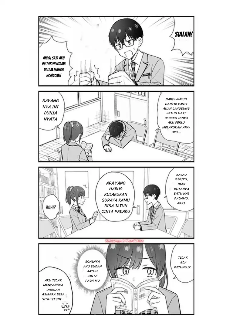Nonderi Kubo wa Genjitsu no Koi ga Shiritai Chapter 1 Gambar 7