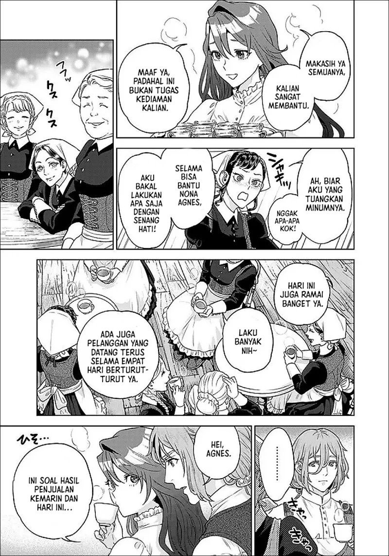 Shounin Reijou Agnes Henkyou ni Tsuihou Sareta Akuyaku Reijou wa Shousai o Hakki Shi Nariagaru Chapter 6.3 Gambar 6