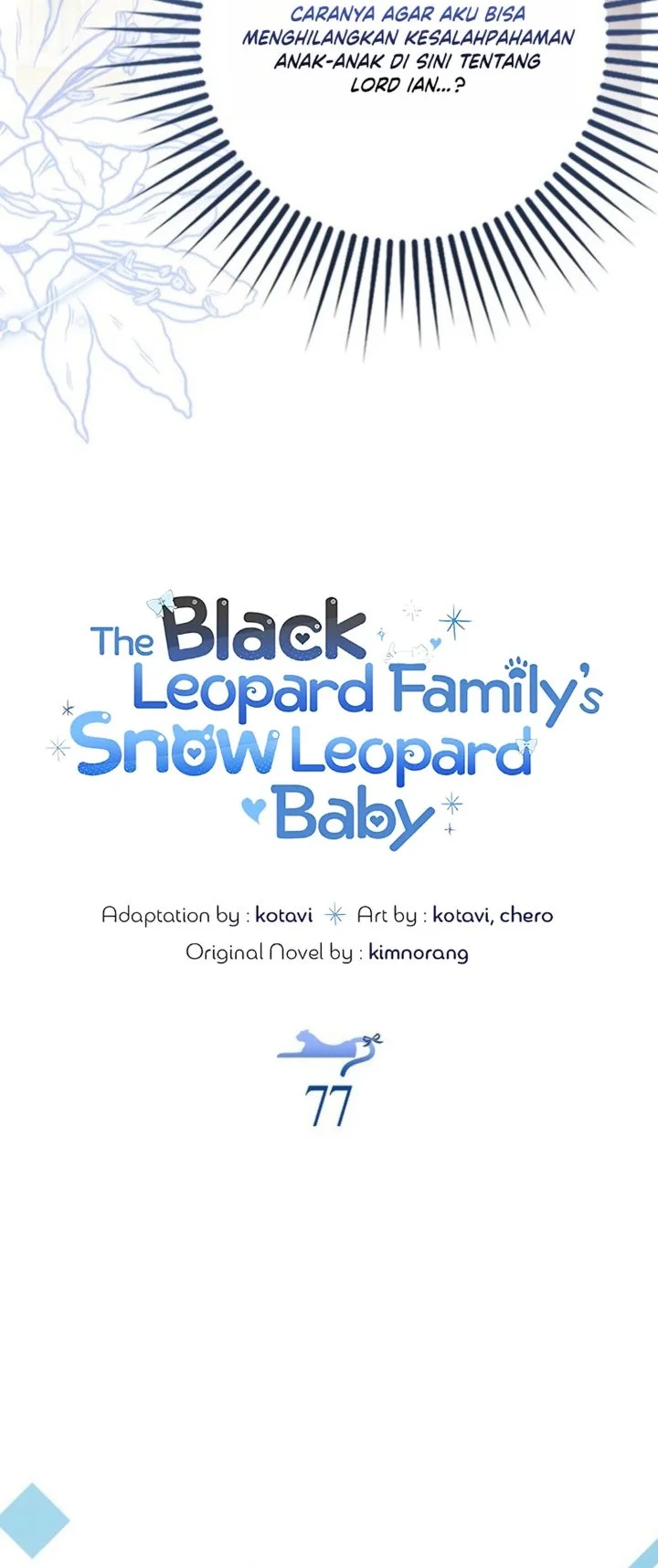 The Snow Leopard Baby of the Black Leopard Family Chapter 77 Gambar 21