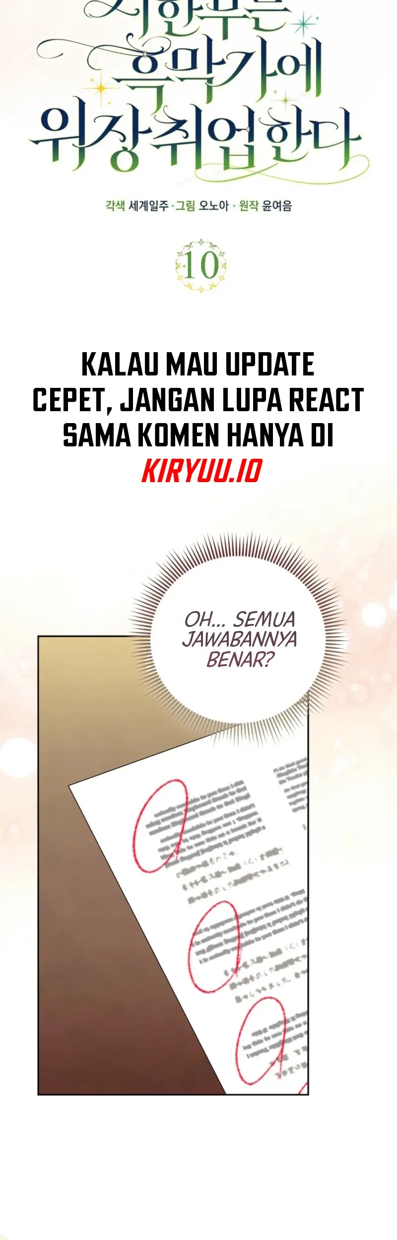The Terminally Ill Lady Fakes a Job with the Villain Family Chapter 10 Gambar 19