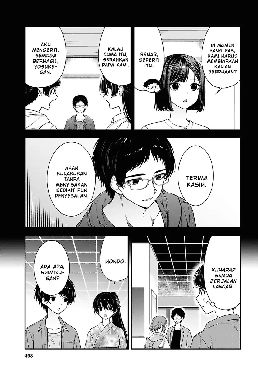 Tonari no Seki no Yankee Shimizu-san ga Kami o Kuroku Sometekita Chapter 16 - Halaman 11