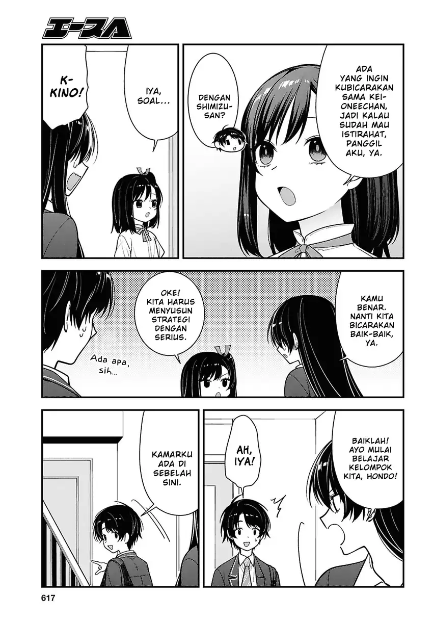 Tonari no Seki no Yankee Shimizu-san ga Kami o Kuroku Sometekita Chapter 19 Gambar 9