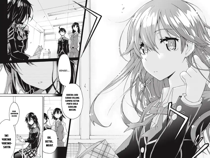 Yahari Ore no Seishun Love Come wa Machigatteiru @comic Chapter 1 Gambar 9