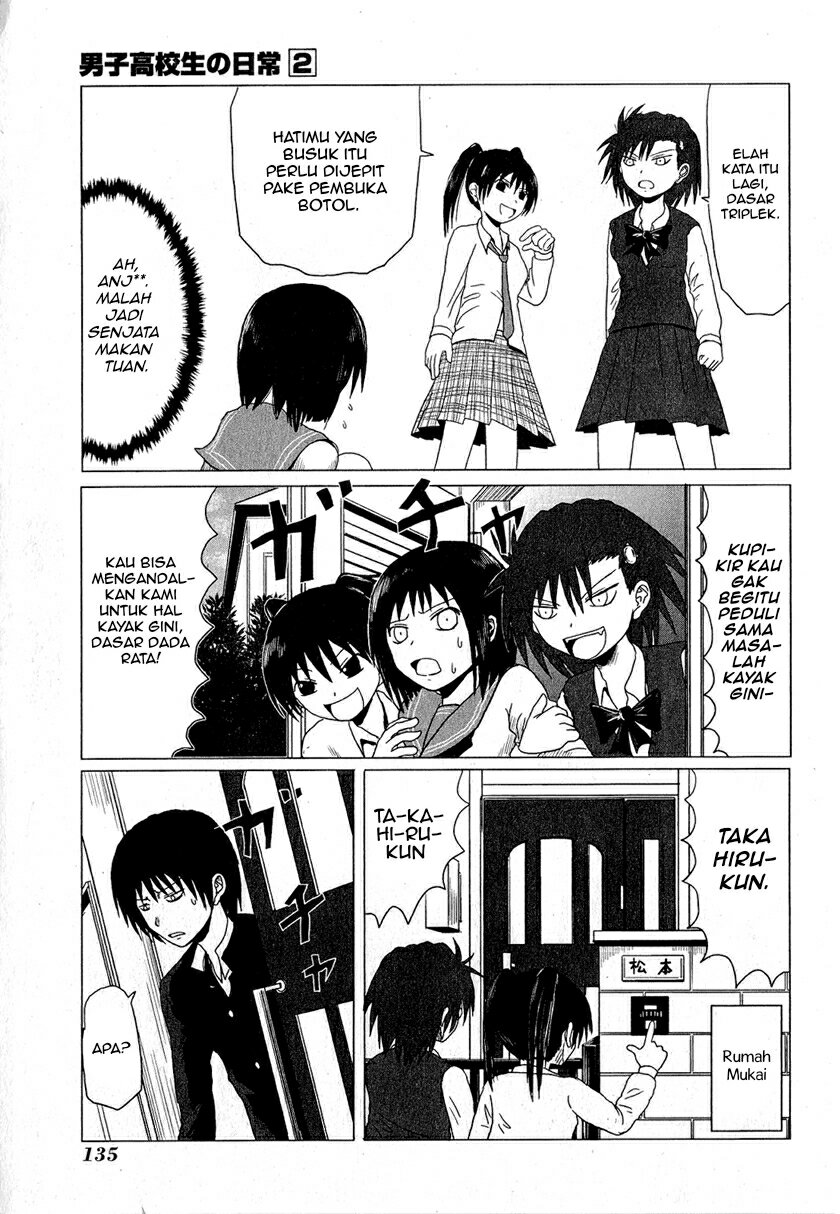 Danshi Koukousei no Nichijou Chapter 15.3 Gambar 6