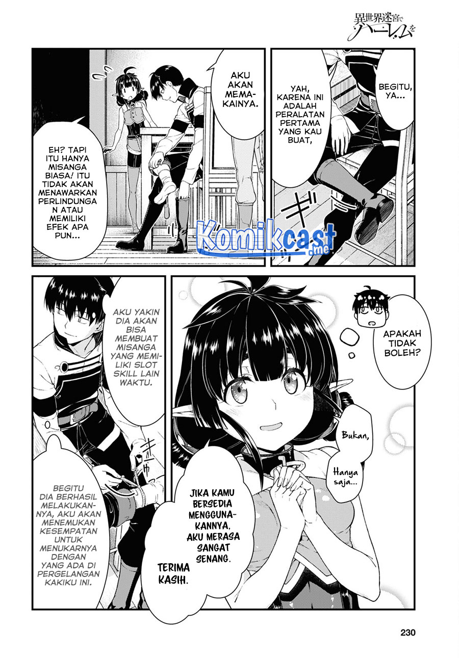 Isekai Meikyuu de Harem wo Chapter 59 Gambar 6