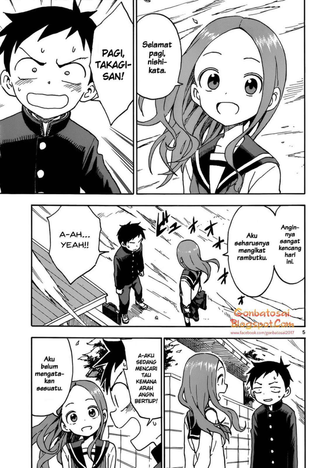 Karakai Jouzu no Takagi-san Chapter 41 Gambar 6