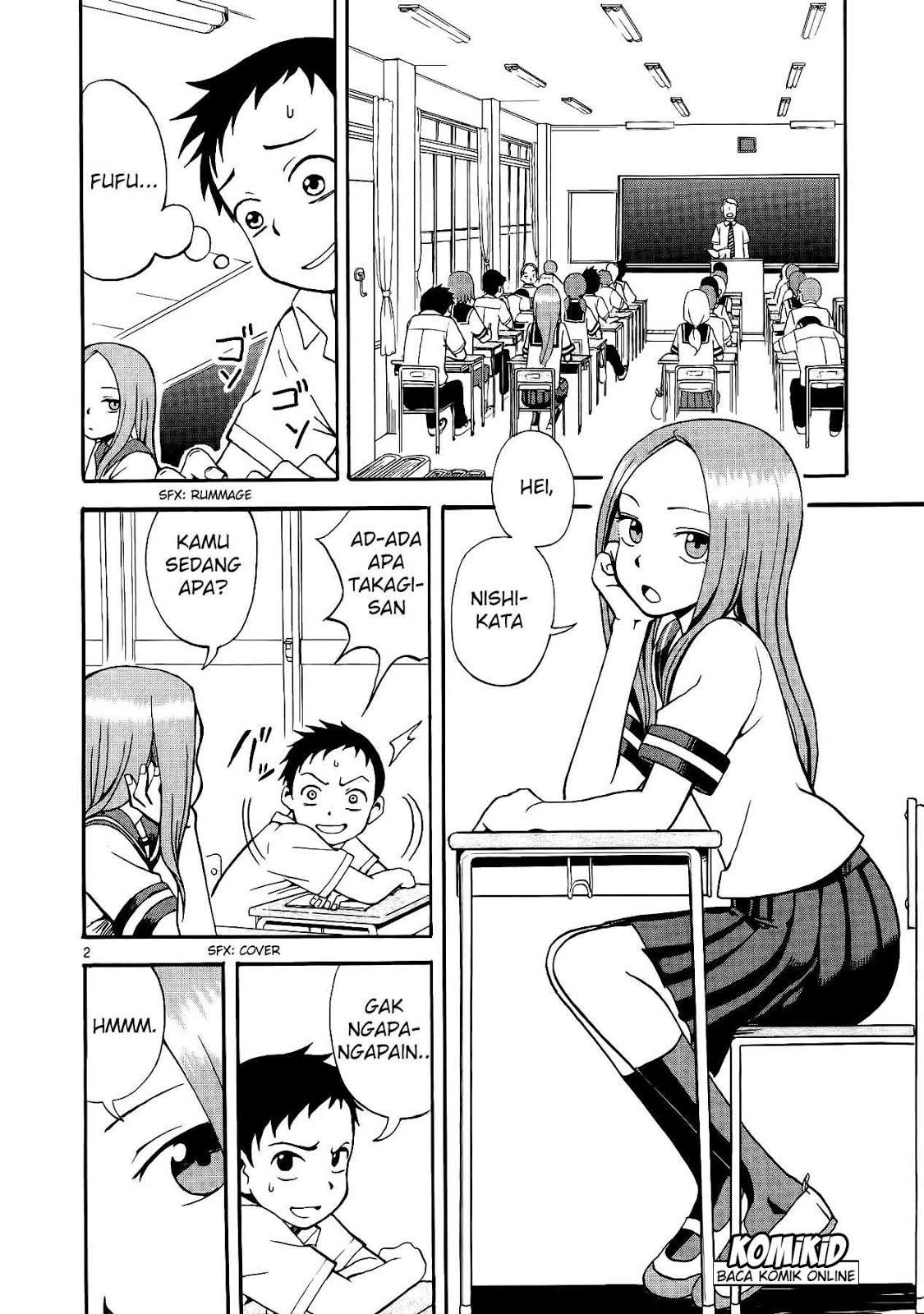 Karakai Jouzu no Takagi-san Chapter 1 Gambar 6
